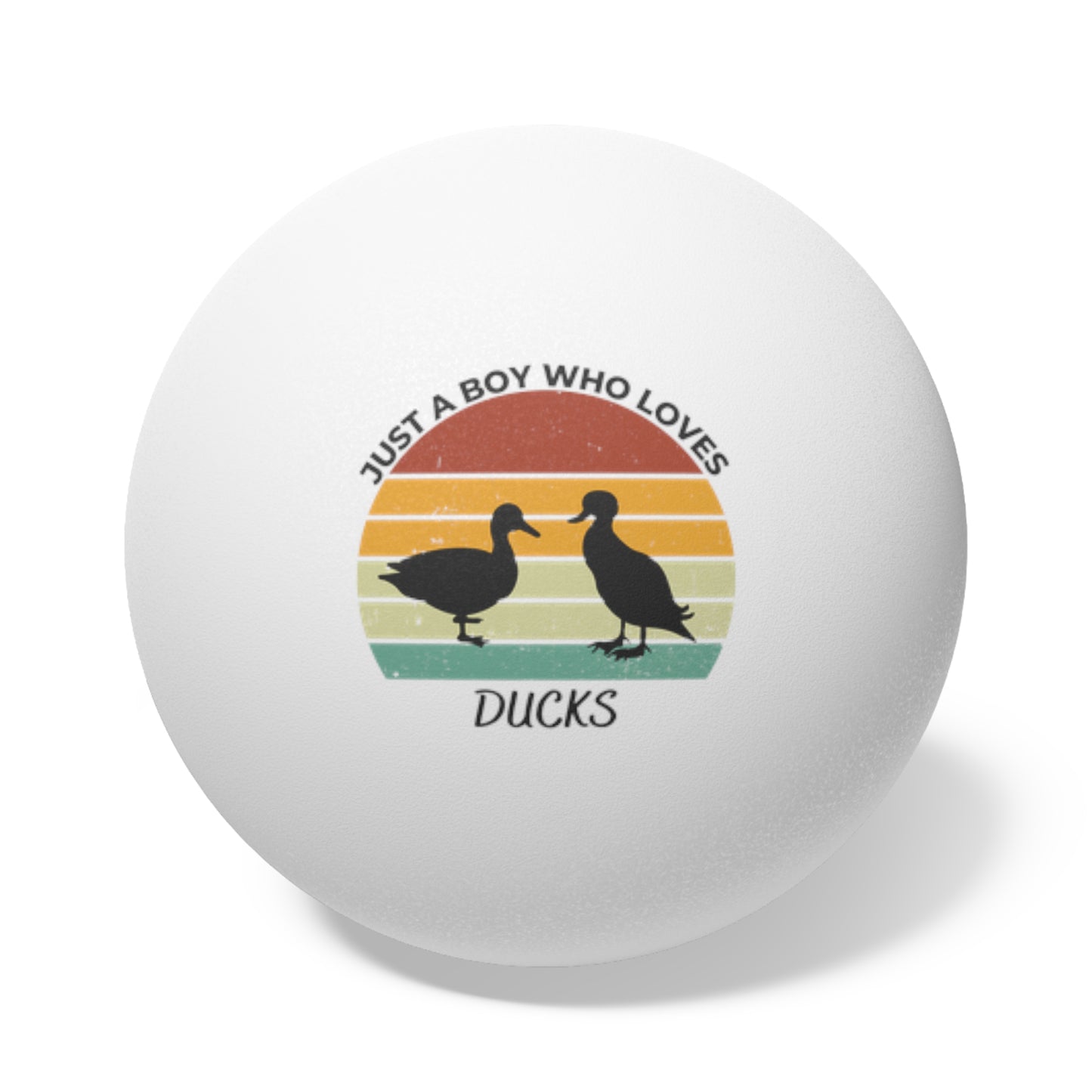 Just a Boy Who Loves Ducks Ping Pong Balls, 6 pcs