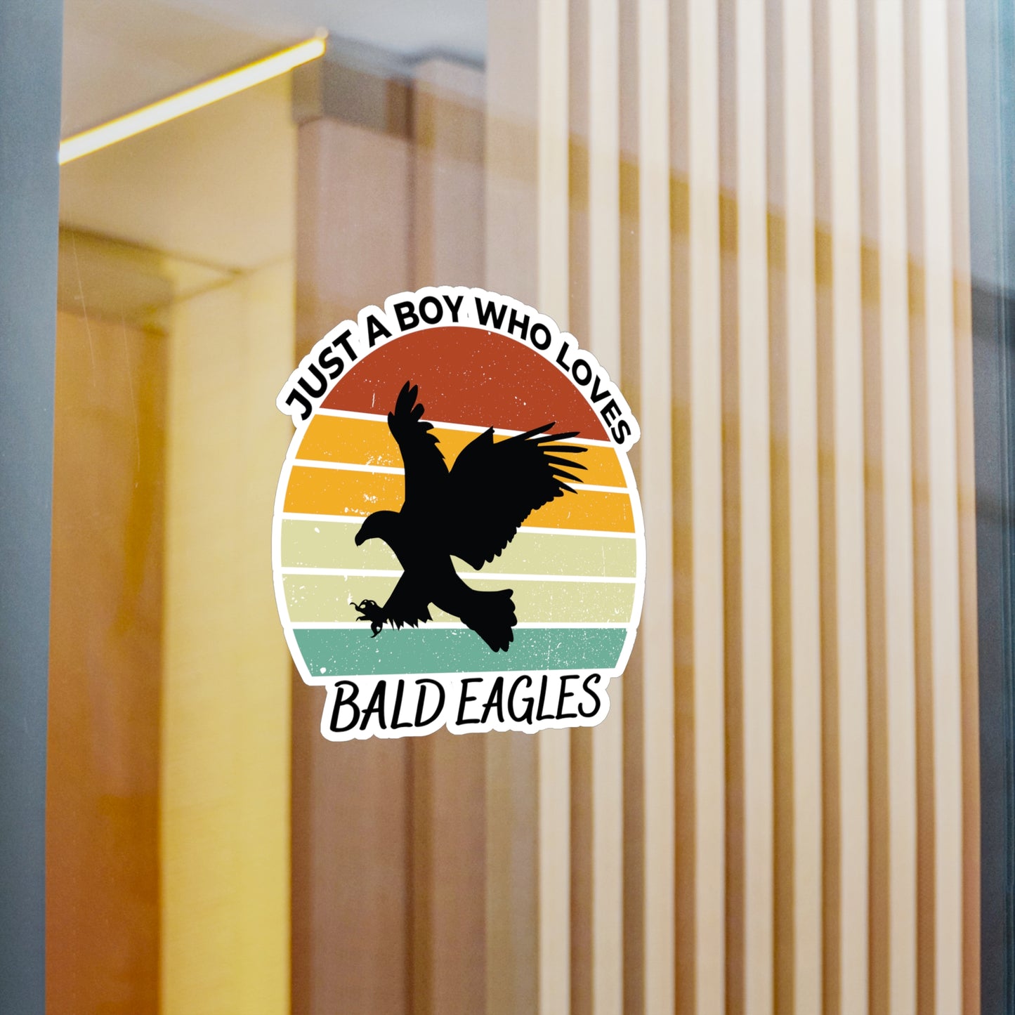 Just a Boy Who Loves Bald Eagles Kiss-Cut Vinyl Decals