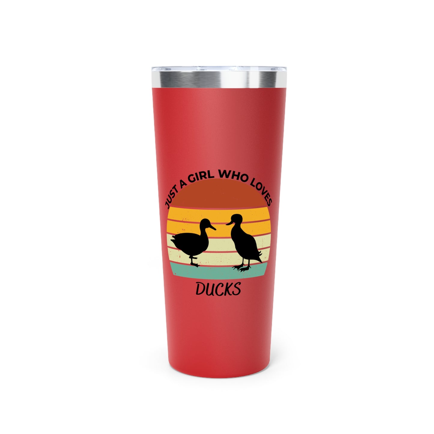 Just a Girl Who Loves Ducks Copper Vacuum Insulated Tumbler, 22oz