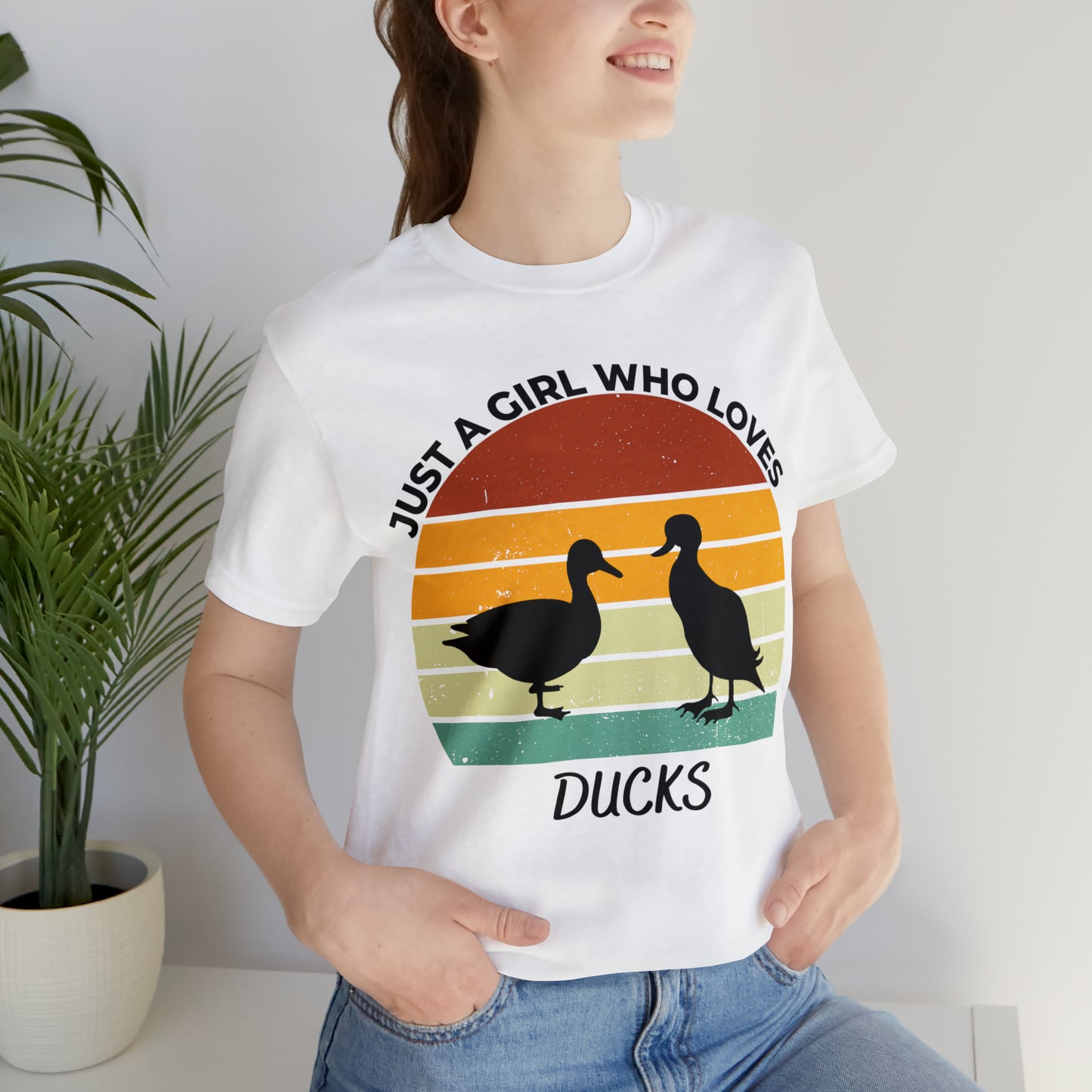 Just a Girl Who Loves Ducks Short Sleeve Tee