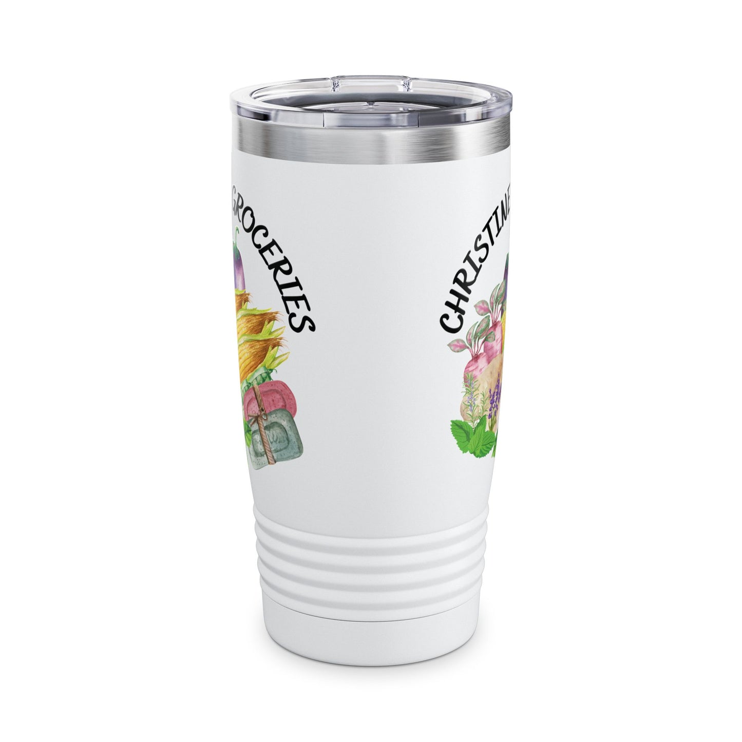 Christine's Groceries Logo Ringneck Tumbler, 20oz