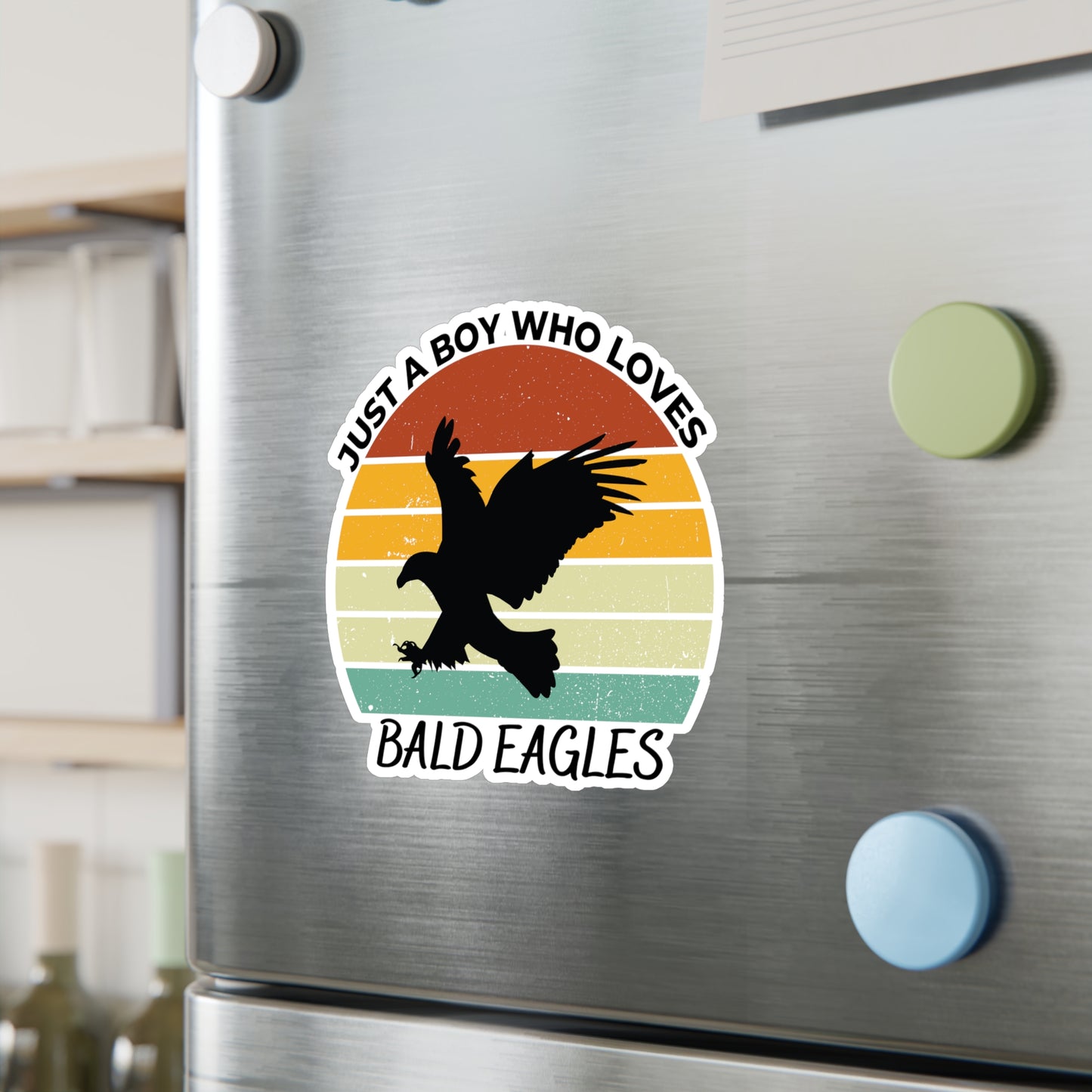 Just a Boy Who Loves Bald Eagles Kiss-Cut Vinyl Decals