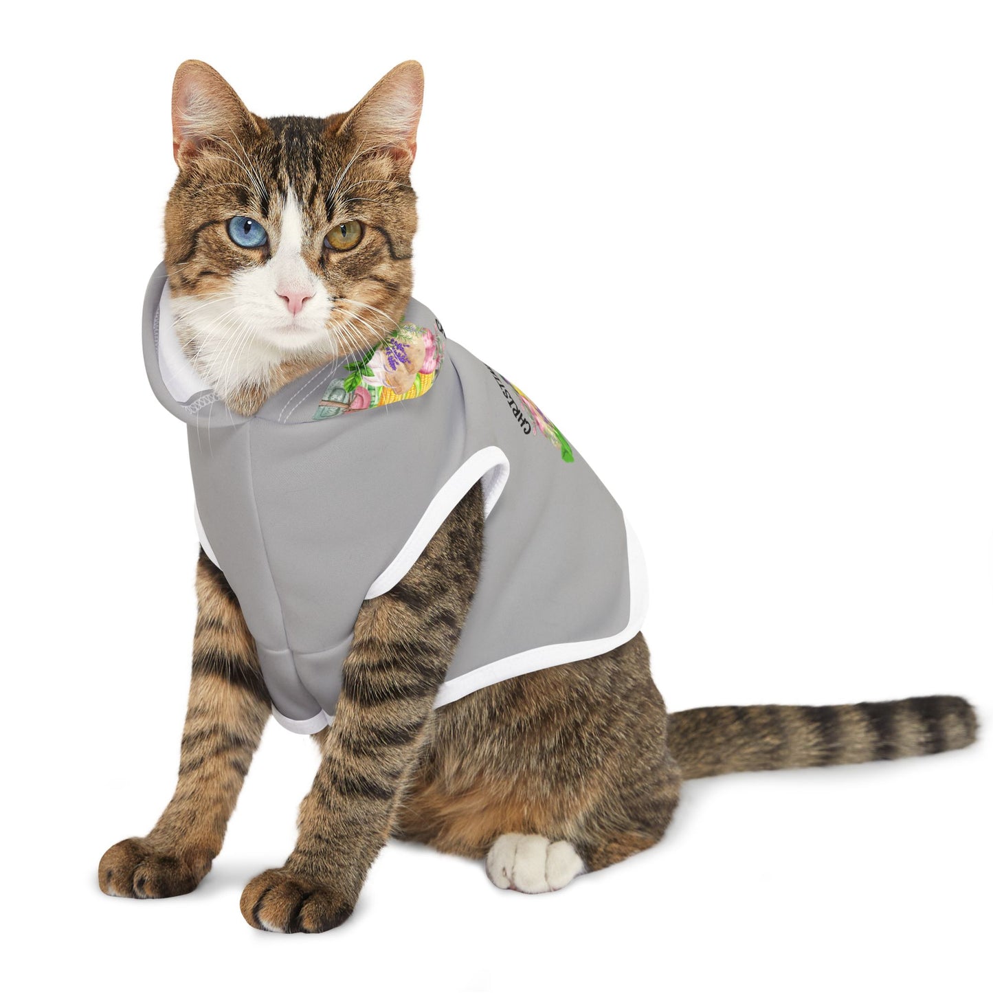 Christine's Groceries Grey Pet Hoodie