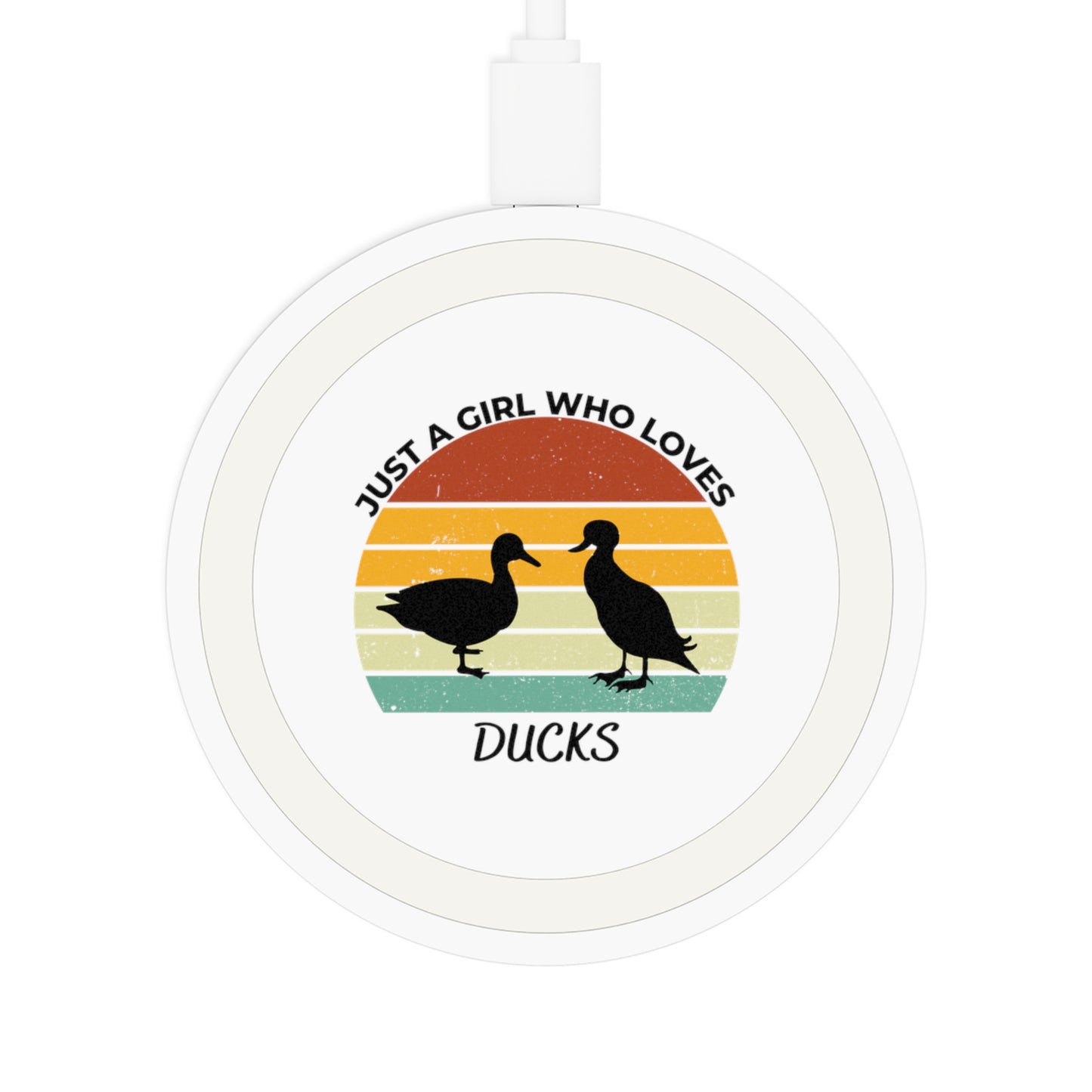 Just a Girl Who Loves Ducks Quake Wireless Charging Pad