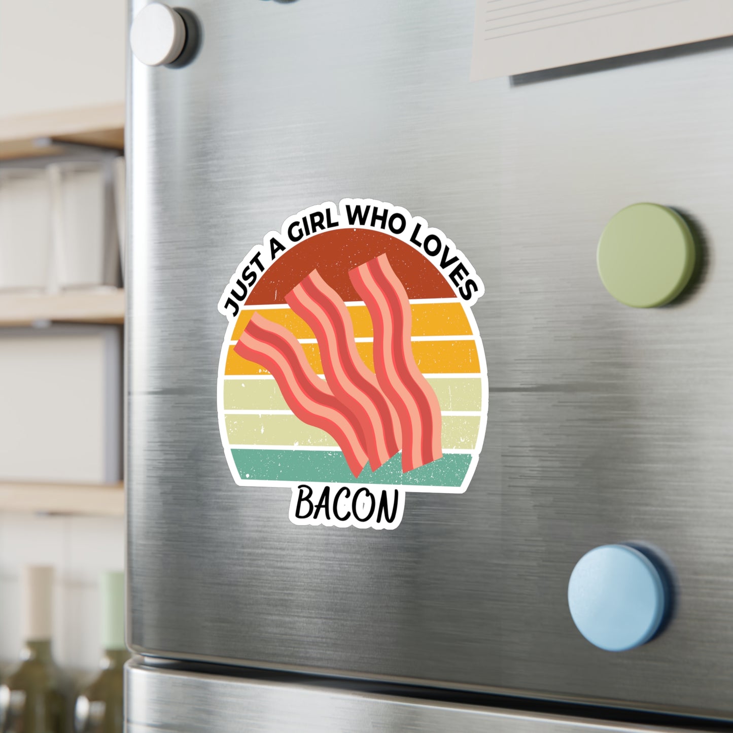 Just a Girl Who Loves Bacon Kiss-Cut Vinyl Decals