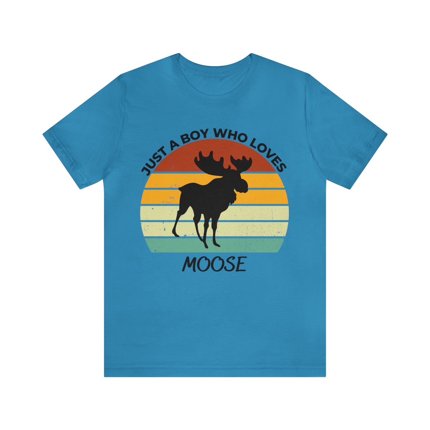 Just a Boy Who Loves Moose Short Sleeve Tee